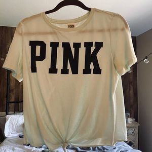 Light Blue Victoria Secret Pink Tee